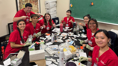 SBSNA members sitting at a table.